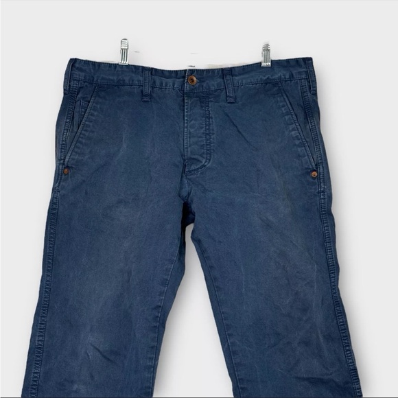 Edwin 55 Chino French Twill Pants 10 Oz Ultra Marine Mens W32 L33 Navy Blue - Picture 3 of 16